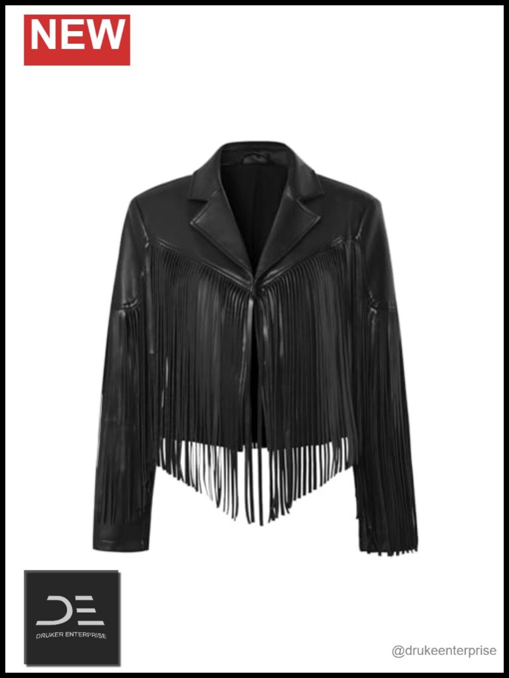 Faux Leather Fringe Western Jacket Crop Moto Country Concert Outfit Women